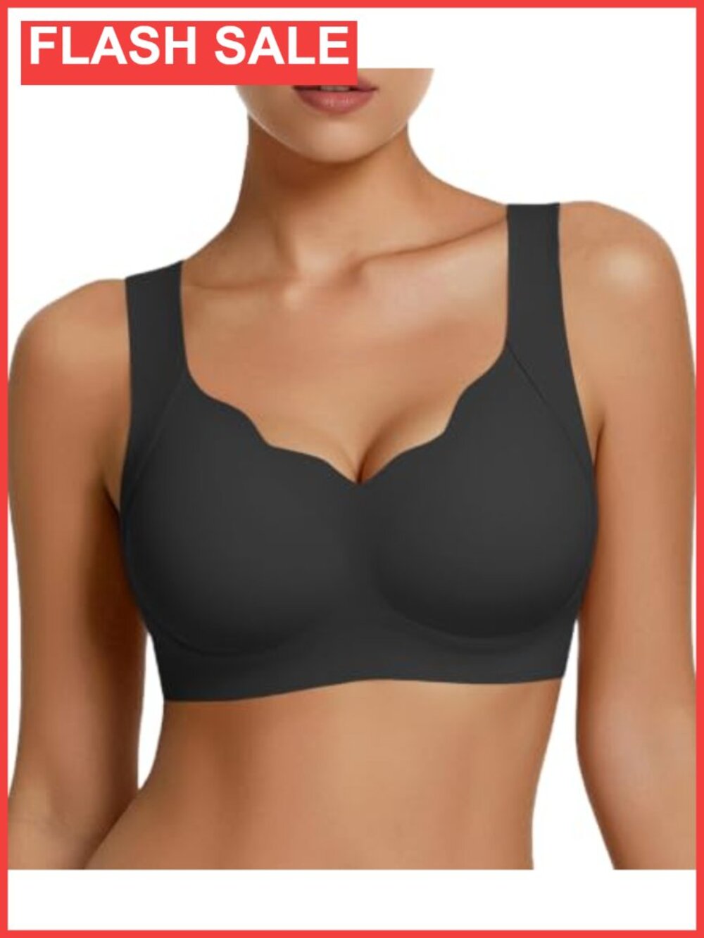 Wireless Pullover Bra Seamless Full Coverage Bralette Light Support